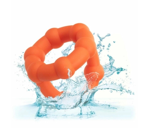 CalExotics Alpha All Star Ring Orange - Double Liquid Silicone Enhancer