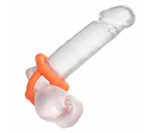 CalExotics Alpha All Star Ring Orange - Double Liquid Silicone Enhancer