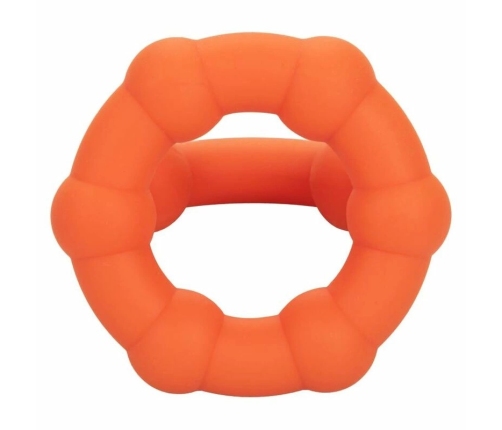 CalExotics Alpha All Star Ring Orange - Double Liquid Silicone Enhancer
