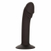 CalExotics Silicone Curved Intimate Device with Suction Base, Black