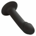 CalExotics Silicone Curved Intimate Device with Suction Base, Black