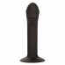 CalExotics Silicone Curved Intimate Device with Suction Base, Black