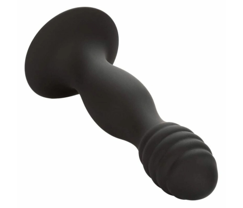 CalExotics Silicone Ribbed Anal Stud - Flexible Probe with Suction Cup