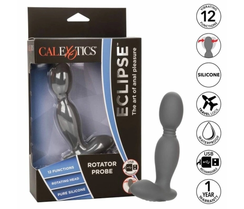 CalExotics Eclipse Rotator Probe Silicone Intimate Massager USB Rechargeable