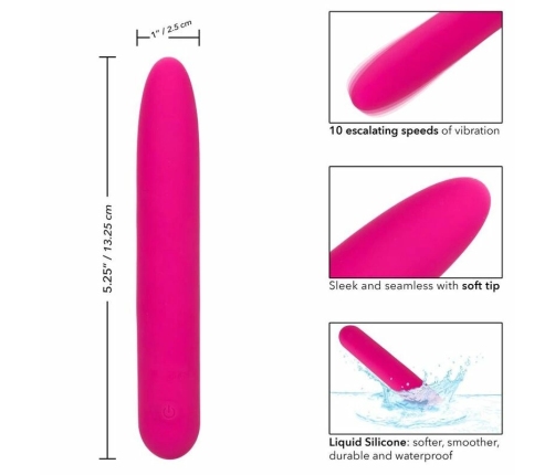 CalExotics Bliss Vibe Pink - Liquid Silicone, 10-Speed, USB Rechargeable