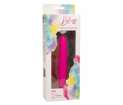 CalExotics Bliss Vibe Pink - Liquid Silicone, 10-Speed, USB Rechargeable