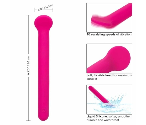 CalExotics Bliss Clitoriffic Pink - Liquid Silicone Compact Vibrating Massager