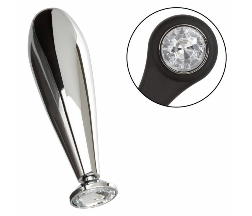 CalExotics Star Fucker Glider Plug - Dual Enhancer & Metal Probe with Gem Base