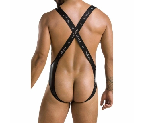 Passion Body Bruno Black S/M - Elegant Semi-Transparent Bodysuit