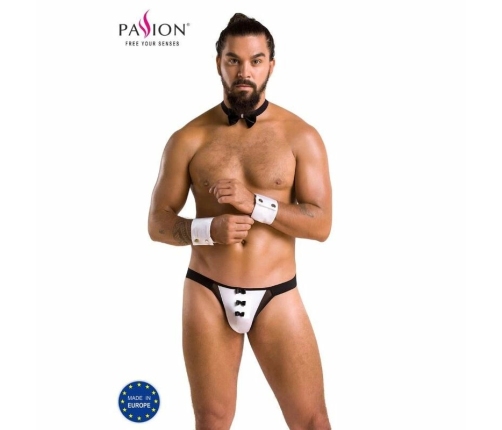 Passion Alfrojo S/M Black - Elegant Mesh Slip with Decorative Details