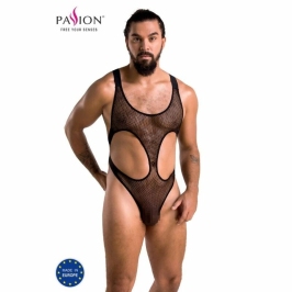 Passion Body Leon Black L/XL - Elegant Lace Bodysuit, EU Made