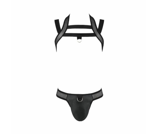 Passion Jacob Black L/XL - Men's Modern Lingerie Set, Oeko-Tex, EU Made