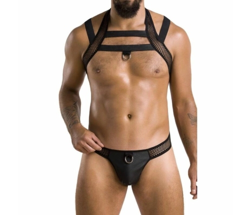 Passion Jacob Black L/XL - Men's Modern Lingerie Set, Oeko-Tex, EU Made