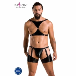 Passion Set ARON Black L/XL - Elegant European Lingerie Ensemble