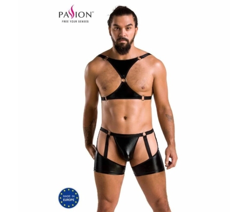 Passion Set ARON Black L/XL - Elegant European Lingerie Ensemble