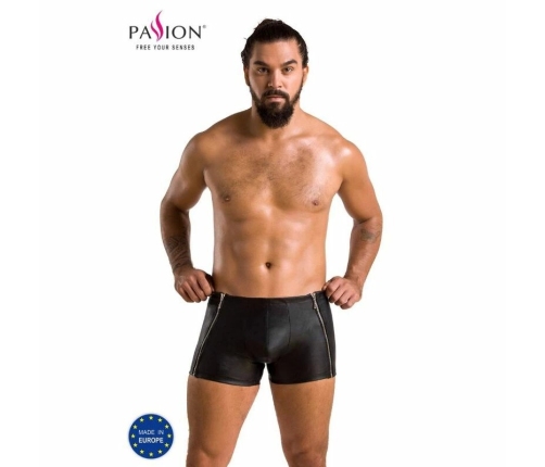 Passion 049 Short Matt Black S/M - Modern Faux Leather Shorts EU-Made