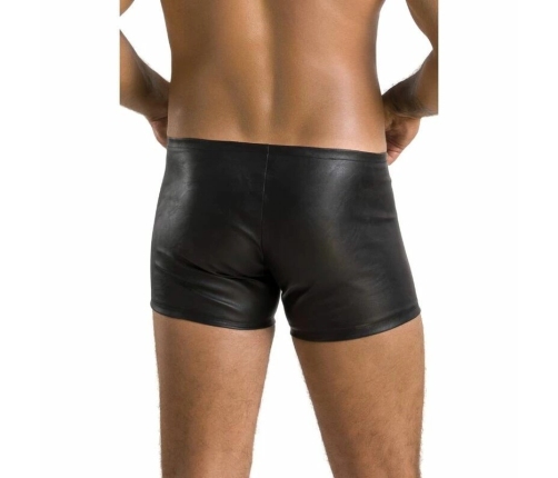Passion 049 Short Matt Black S/M - Modern Faux Leather Shorts EU-Made