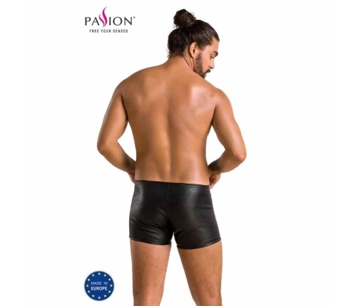 Passion 049 Short Matt Black S/M - Modern Faux Leather Shorts EU-Made