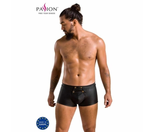 Passion Patrick Black Shorts S/M - Stylish Polyurethane Blend, EU Quality