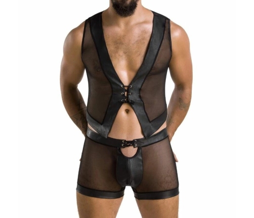 Passion William Black L/XL - Modern Men's Lingerie Set, EU Quality