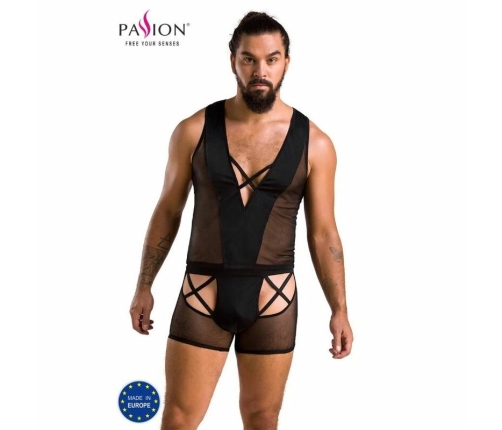 Passion Oscar Set Black S/M - Elegant Lingerie with Oeko-Tex Materials