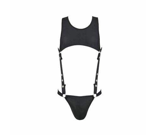 Passion Adam Body Black L/XL - Modern Bodysuit with Oeko-Tex Materials