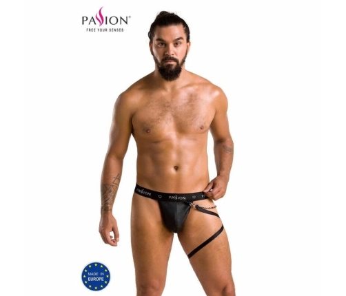 Passion BILL Men's Thong Black S/M - Modern Polyurethane Design