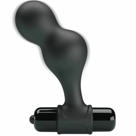 Pretty Love MR PLAY Black Silicone Anal Plug with 10 Vibration Modes