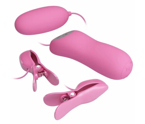 Pretty Love Tweezer Vibrating Adjustable Pink Stimulation System