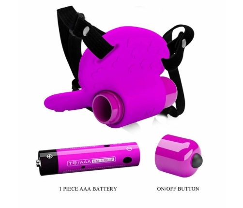 Pretty Love Heartbeat Intimate Massager 10-Mode Purple ABS Silicone