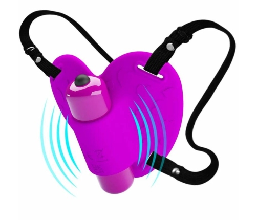 Pretty Love Heartbeat Intimate Massager 10-Mode Purple ABS Silicone