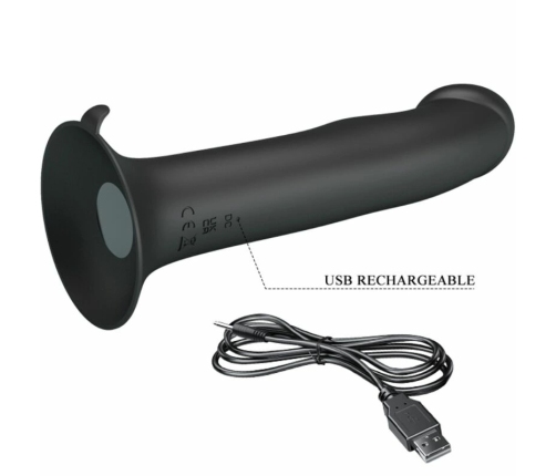 Pretty Love Murray Black - Rechargeable Dual-Action Intimate Device, 12 Modes