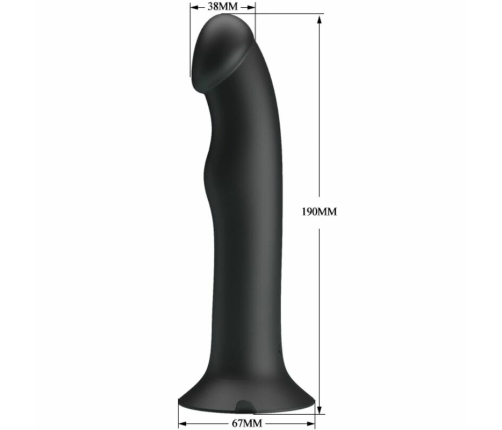 Pretty Love Murray Black - Rechargeable Dual-Action Intimate Device, 12 Modes