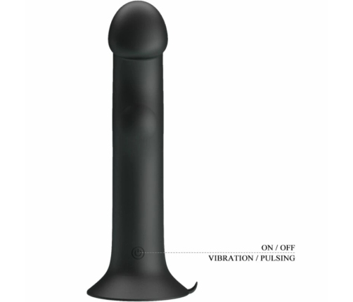 Pretty Love Murray Black - Rechargeable Dual-Action Intimate Device, 12 Modes