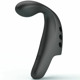 Pretty Love Black Gorgon Rechargeable Finger Massager, 10 Modes, Black