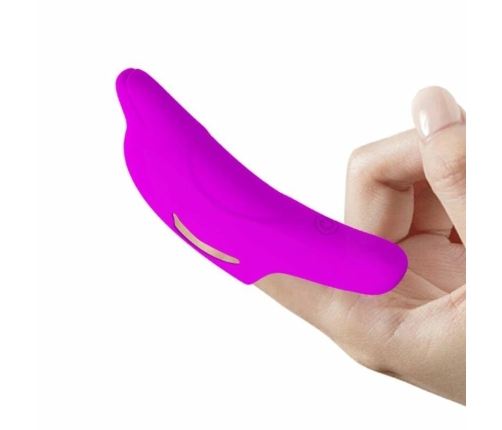 Pretty Love Delphini Finger Model - 10-Mode USB Silicone, Purple