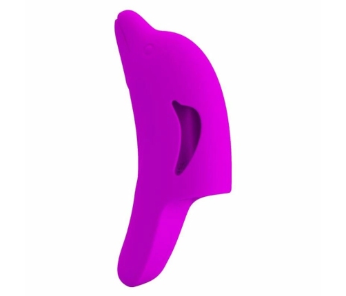 Pretty Love Delphini Finger Model - 10-Mode USB Silicone, Purple