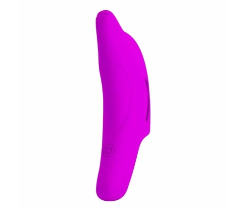 Pretty Love Delphini Finger Model - 10-Mode USB Silicone, Purple