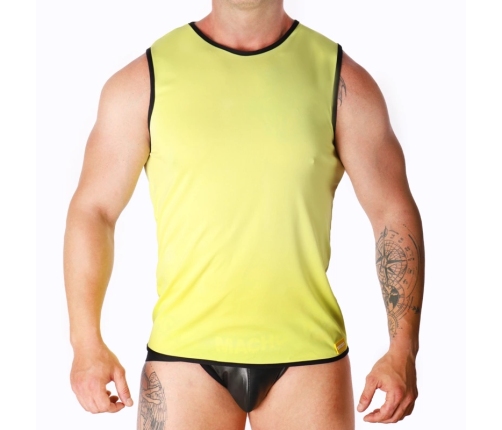 Macho Yellow Technical T-Shirt S/M - Lightweight Polyamide Blend