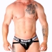 Macho MX25NC Intimate Jockstrap Black Leatherette L - Elastic Band