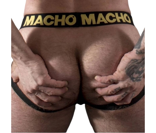 Macho MX25AC Jockstrap Imitation Leather Yellow Size L