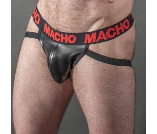 MACHO MX25RC Jockstrap Red Synthetic Leather Size M
