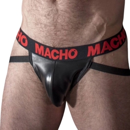 MACHO MX25RC Jockstrap Red Synthetic Leather Size M