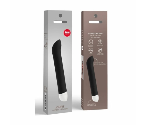 FUN FACTORY Joupie Black - Slim Silicone Personal Massager, 17 cm