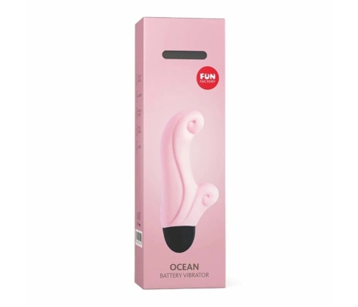 Fun Factory Ocean Pink - Compact Dual-Action Vibrating System, Waterproof