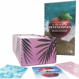 La Isla de las Tentaciones Party Card Game ES 350 Cards, 3-8 Players