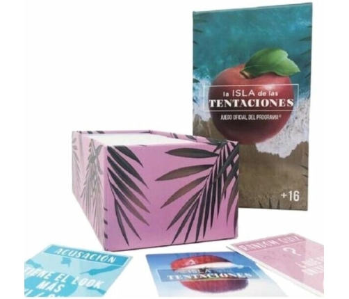 La Isla de las Tentaciones Party Card Game ES 350 Cards, 3-8 Players