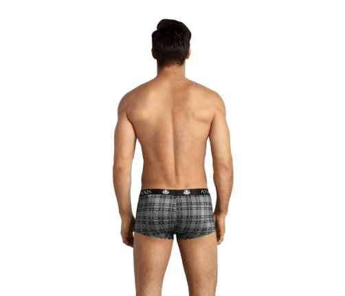 ANAIS FOR MEN Balance Boxer Shorts S Black-Grey Check Microfiber