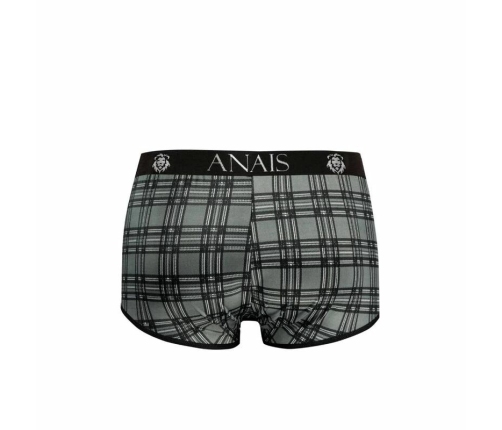 ANAIS FOR MEN Balance Boxer Shorts S Black-Grey Check Microfiber