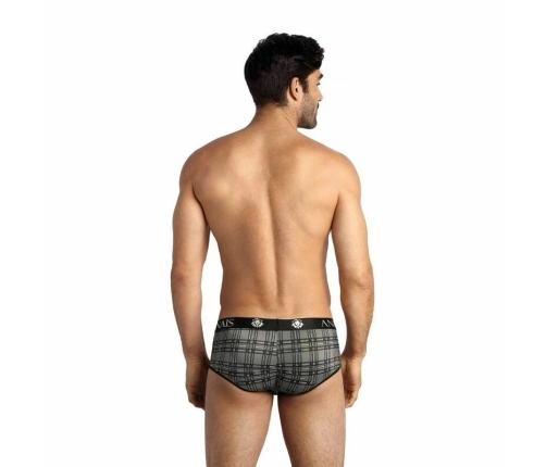 ANAIS Men Balance Brief S Black-Grey Check Microfiber Comfort Fit